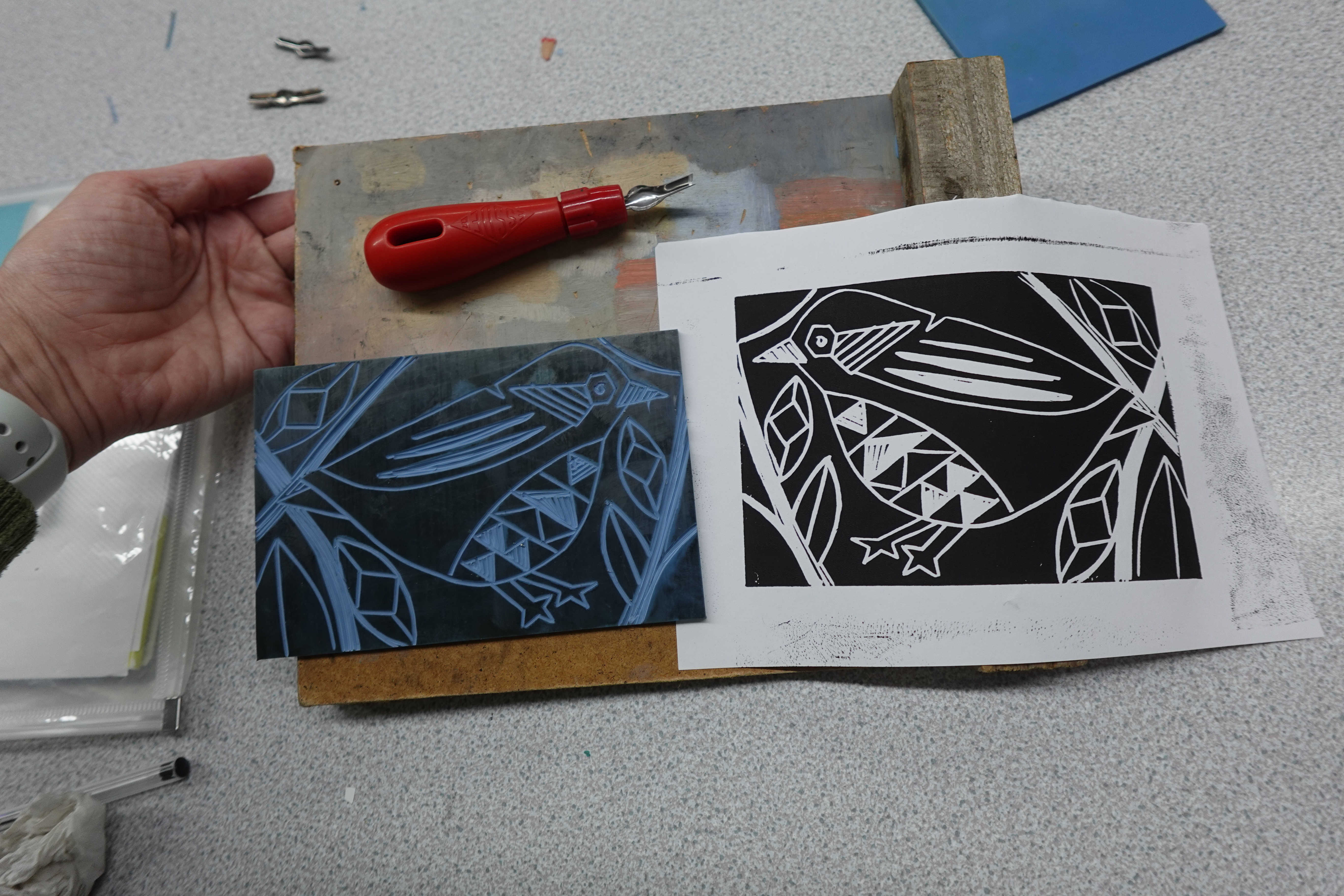 Lino Printing 